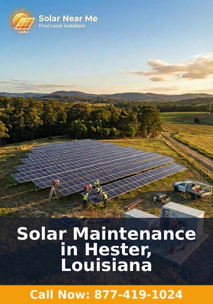 Solar Maintenance in Hester, Louisiana