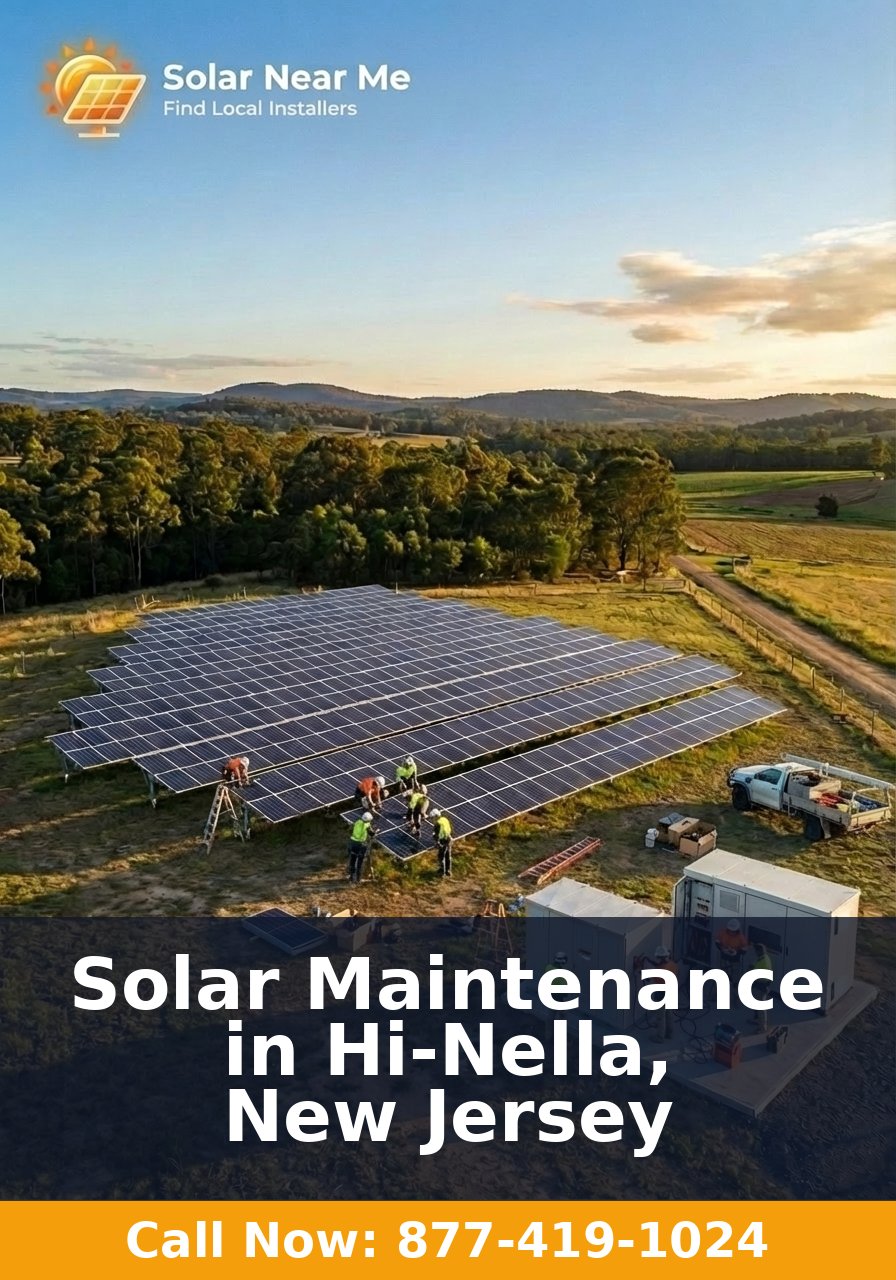 Solar Maintenance in Hi-Nella, New Jersey