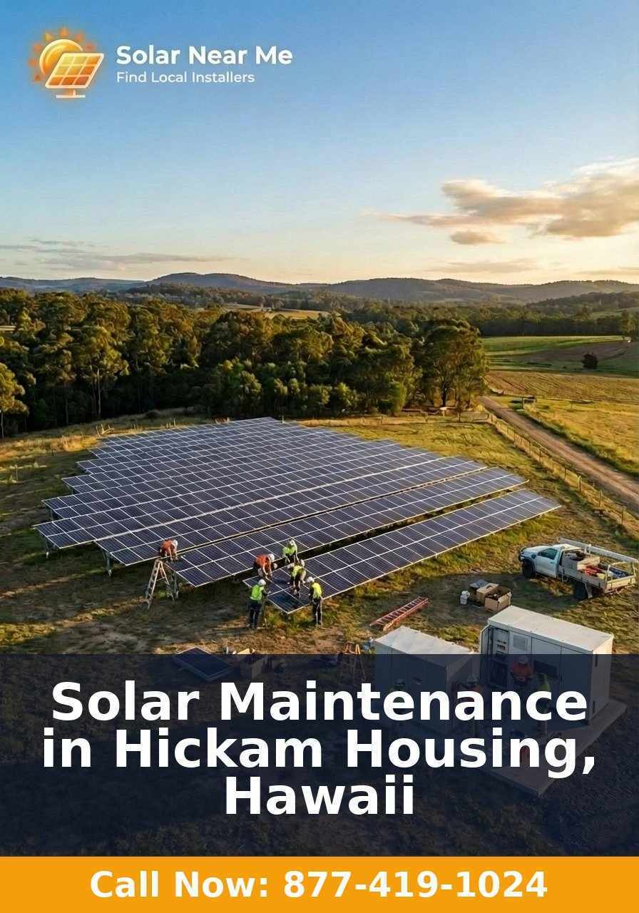 Solar Maintenance in Hickam Housing, Hawaii