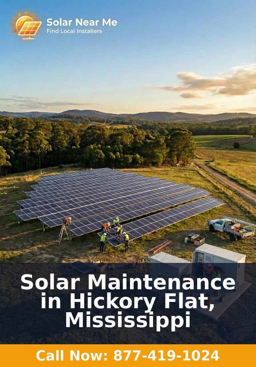 Solar Maintenance in Hickory Flat, Mississippi