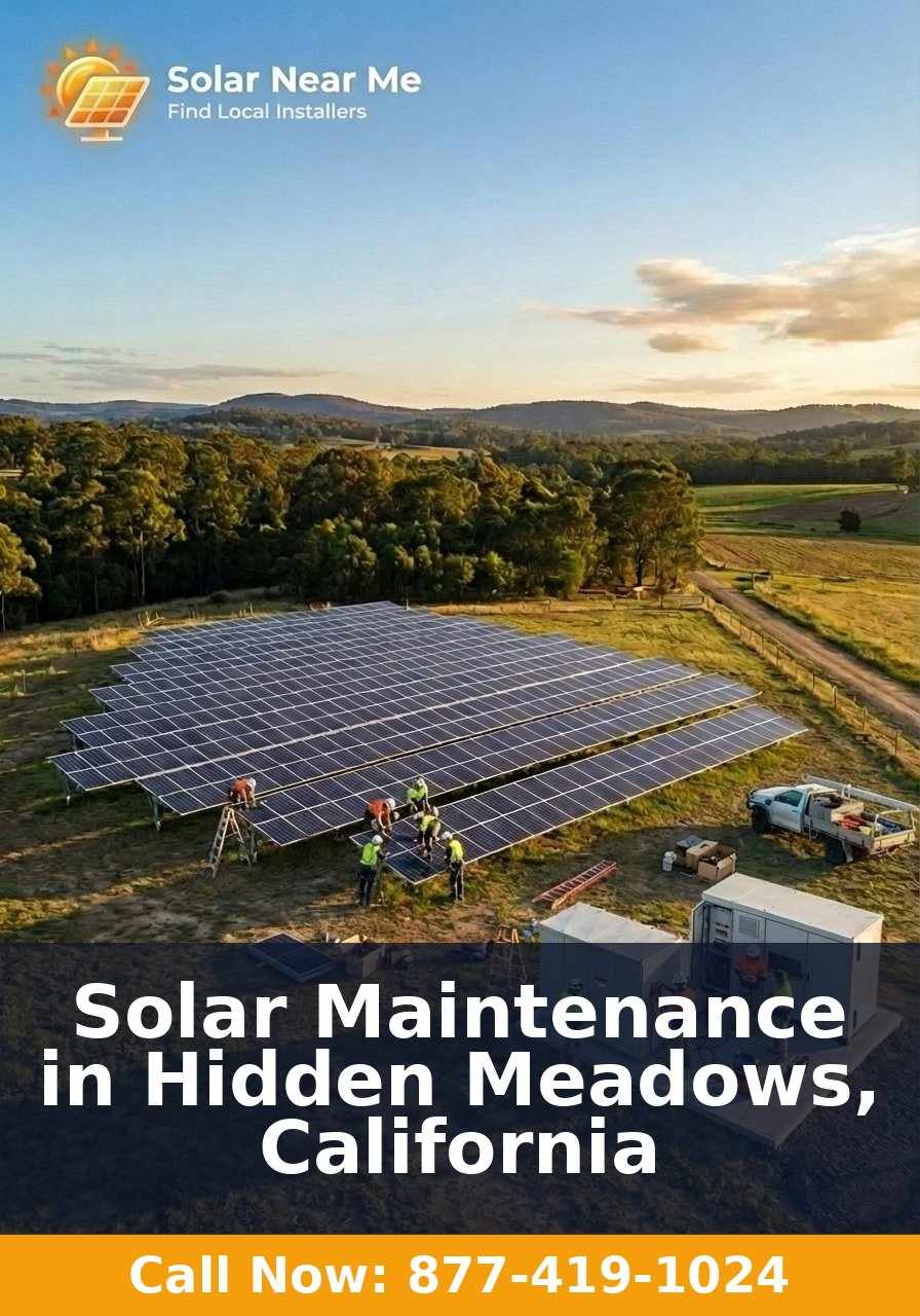 Solar Maintenance in Hidden Meadows, California