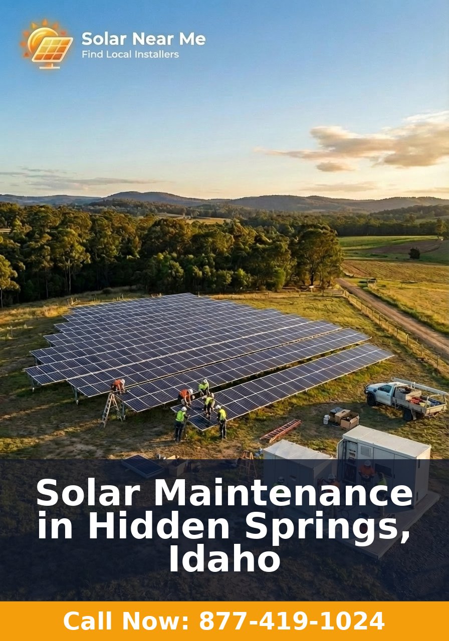 Solar Maintenance in Hidden Springs, Idaho