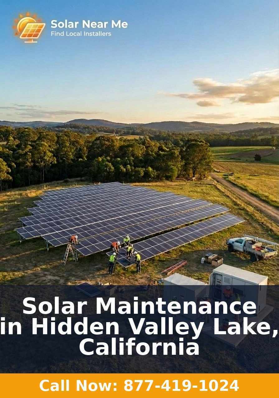 Solar Maintenance in Hidden Valley Lake, California