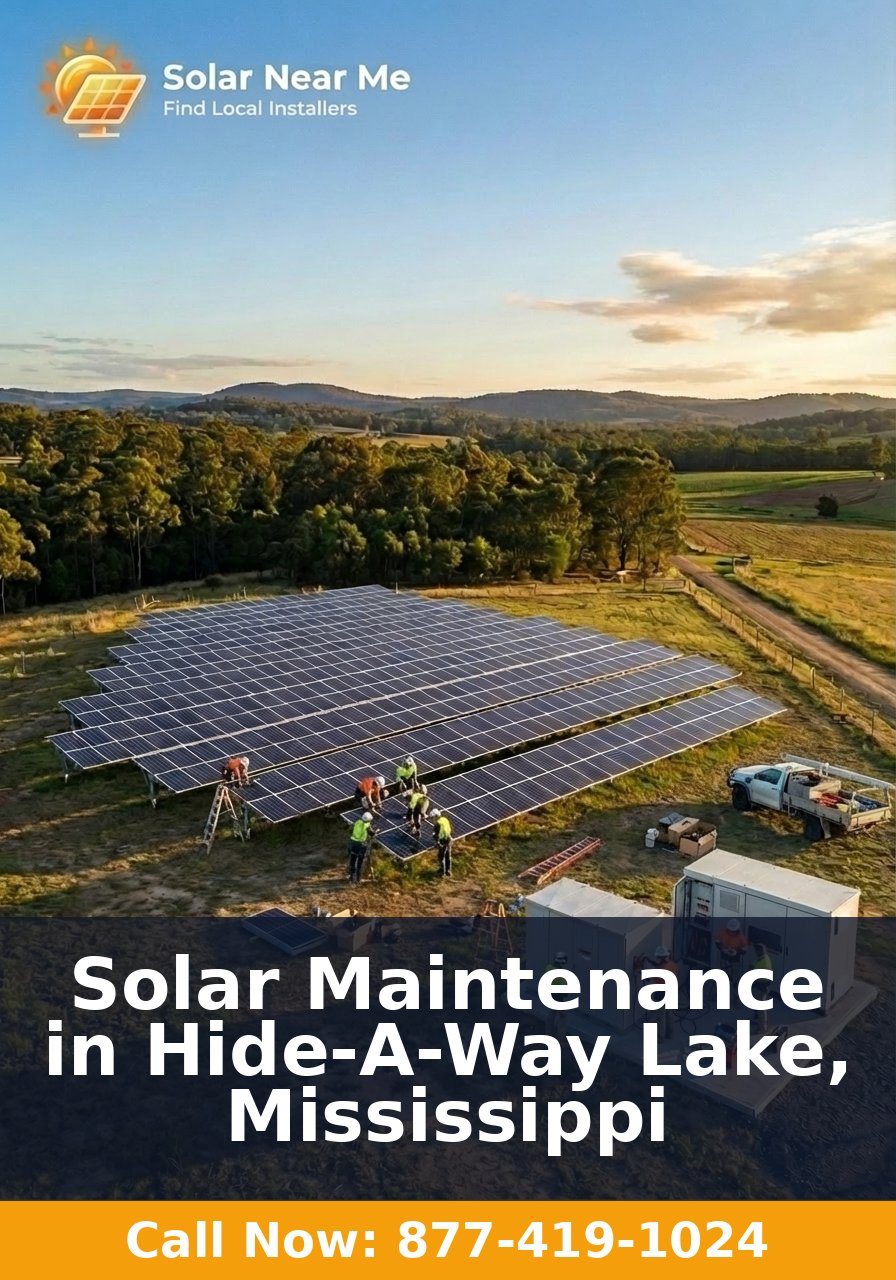 Solar Maintenance in Hide-A-Way Lake, Mississippi