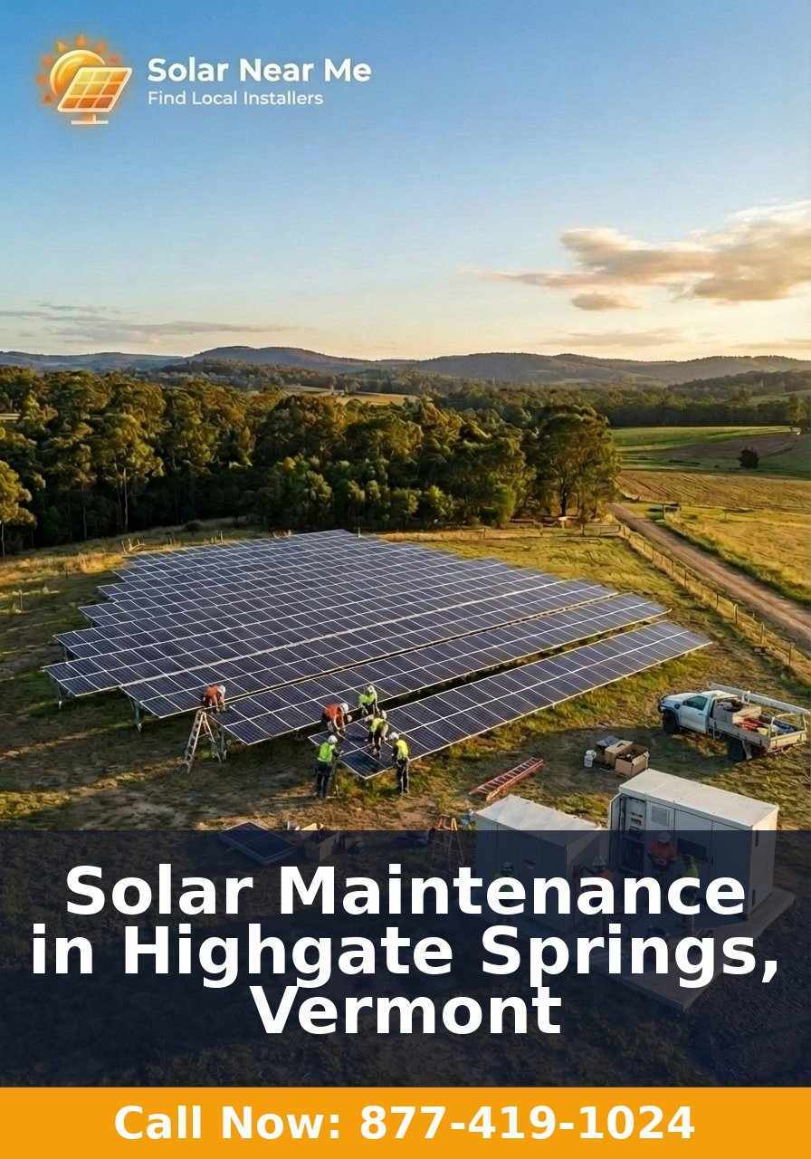 Solar Maintenance in Highgate Springs, Vermont