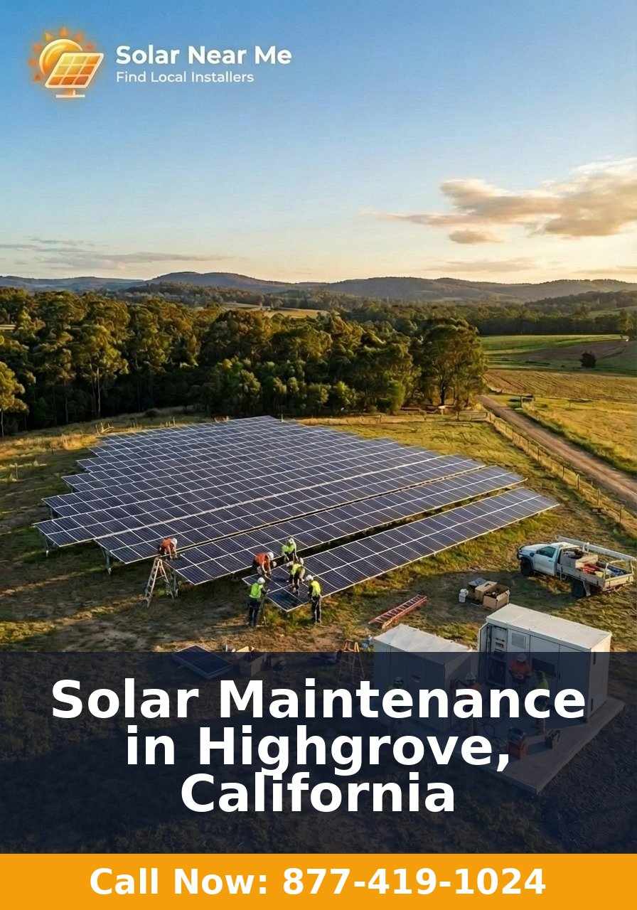 Solar Maintenance in Highgrove, California