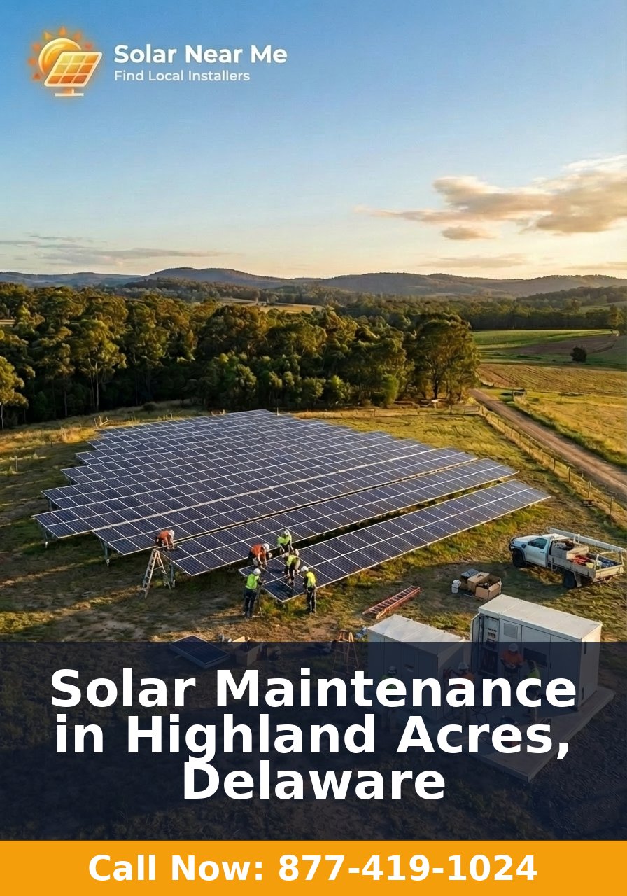 Solar Maintenance in Highland Acres, Delaware