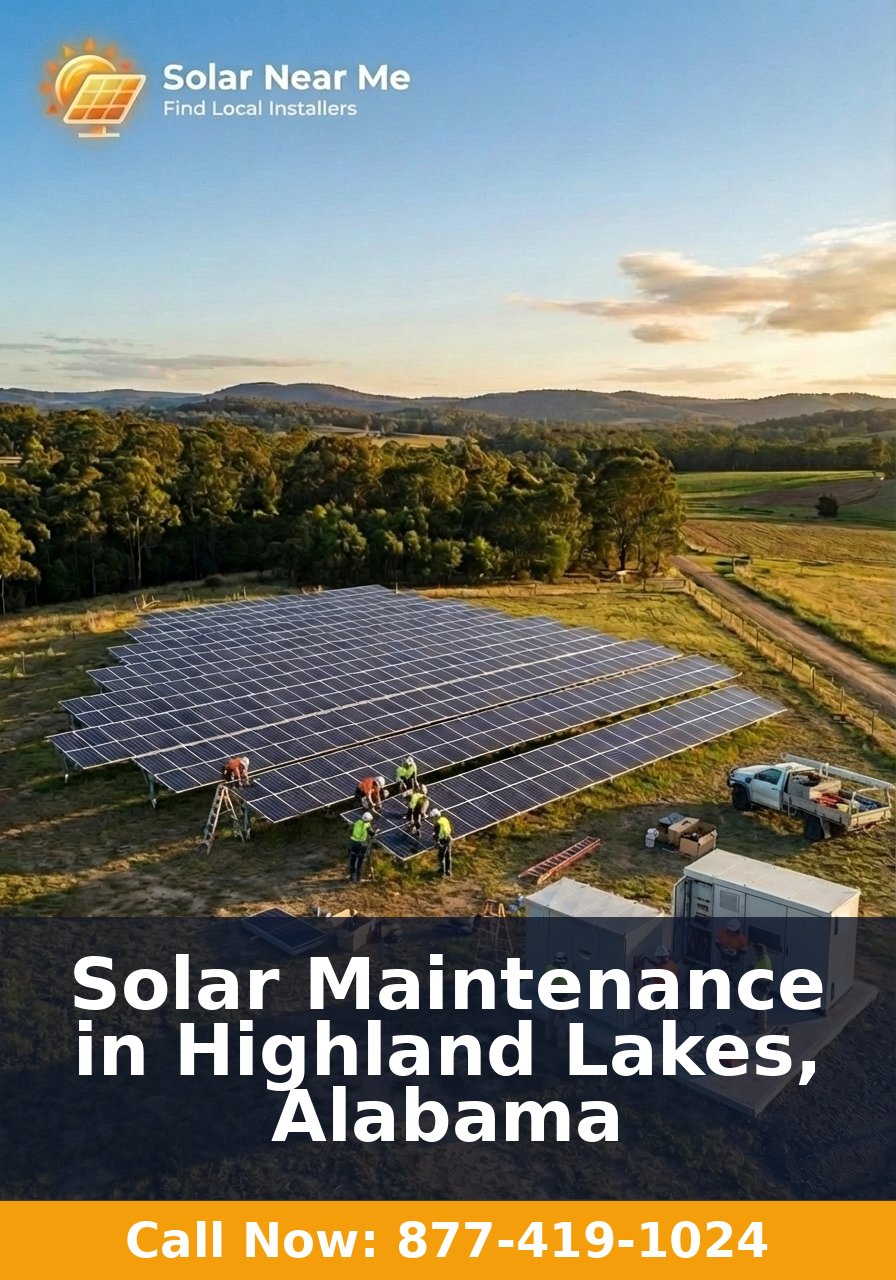 Solar Maintenance in Highland Lakes, Alabama