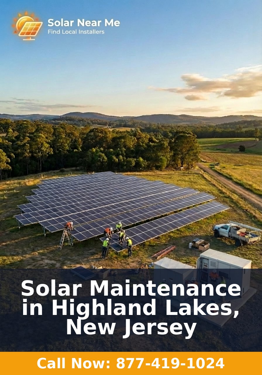 Solar Maintenance in Highland Lakes, New Jersey