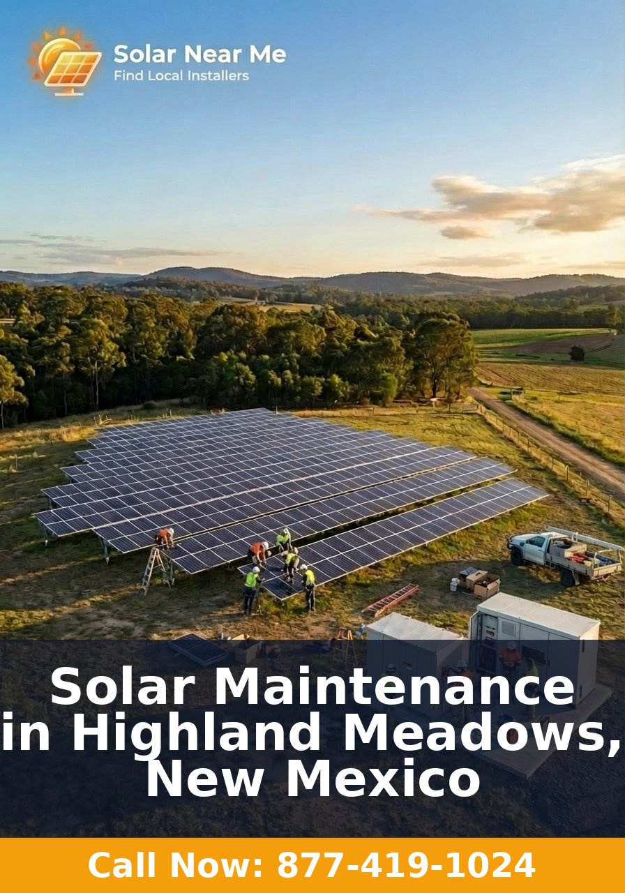 Solar Maintenance in Highland Meadows, New Mexico