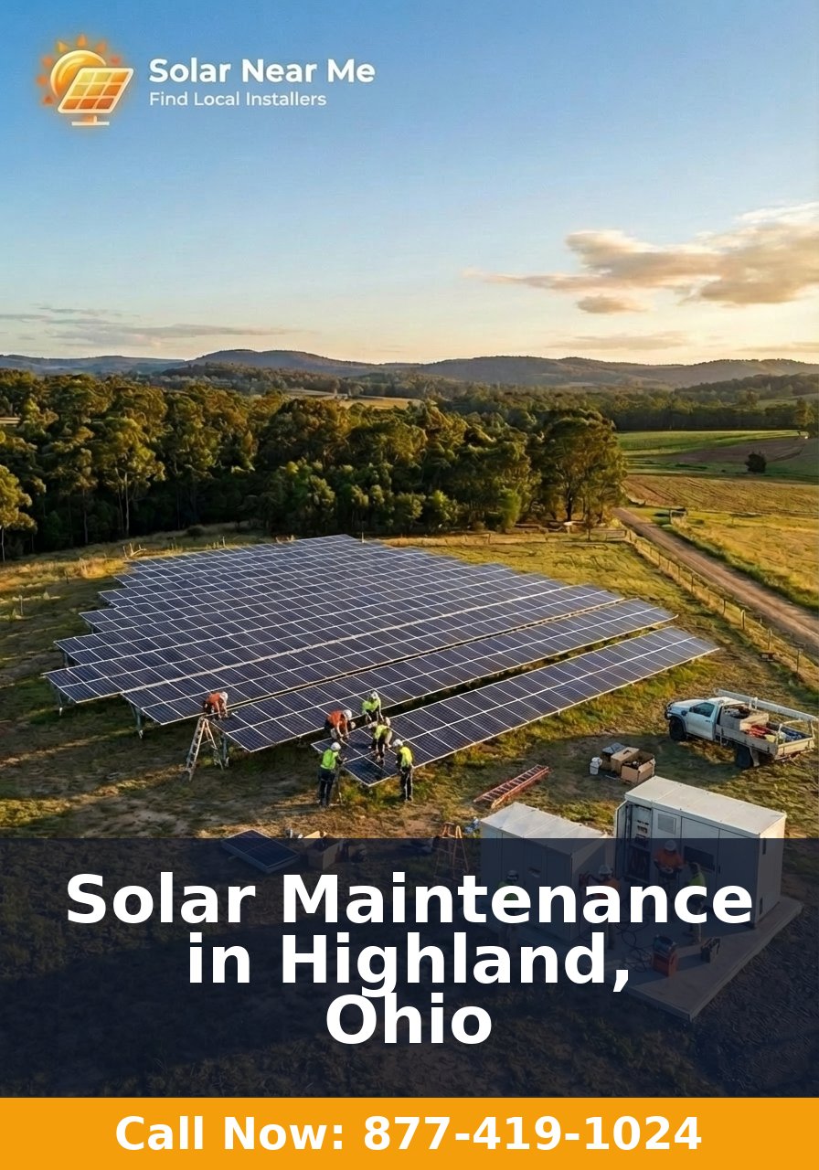 Solar Maintenance in Highland, Ohio