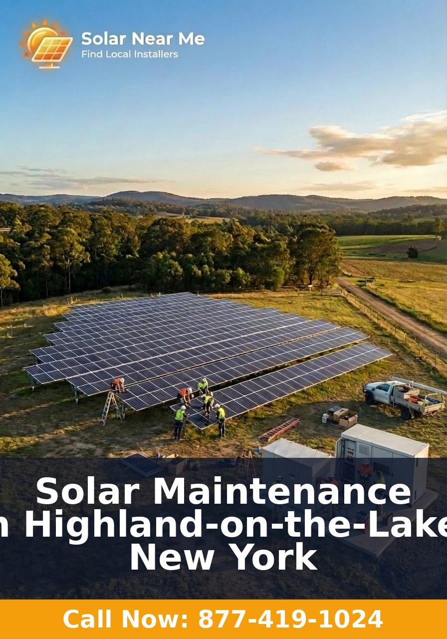 Solar Maintenance in Highland-on-the-Lake, New York