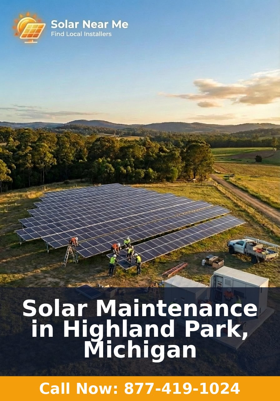 Solar Maintenance in Highland Park, Michigan