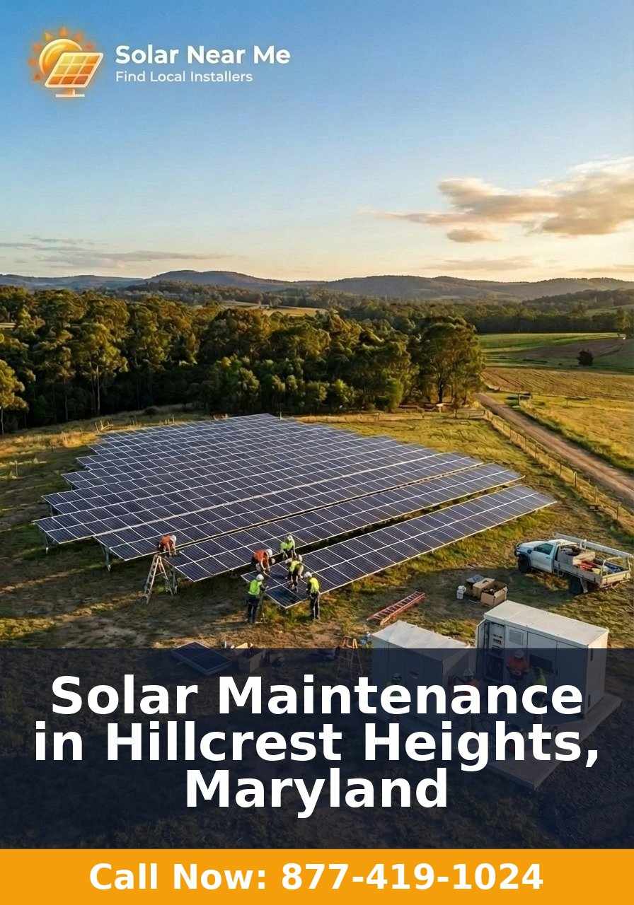 Solar Maintenance in Hillcrest Heights, Maryland