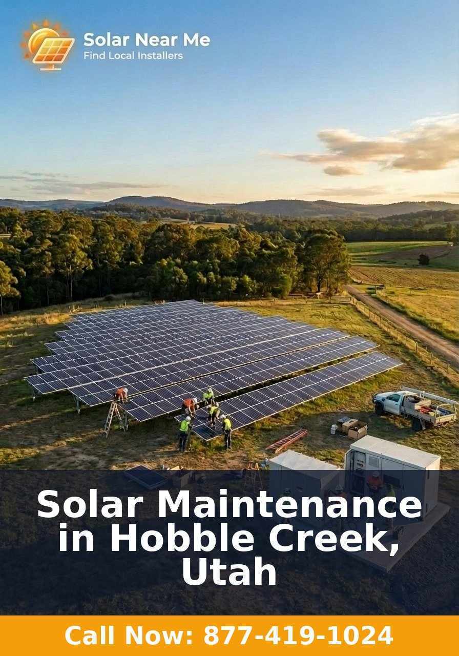 Solar Maintenance in Hobble Creek, Utah