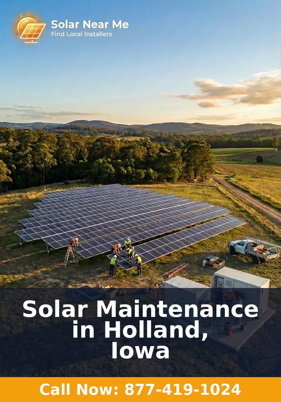 Solar Maintenance in Holland, Iowa