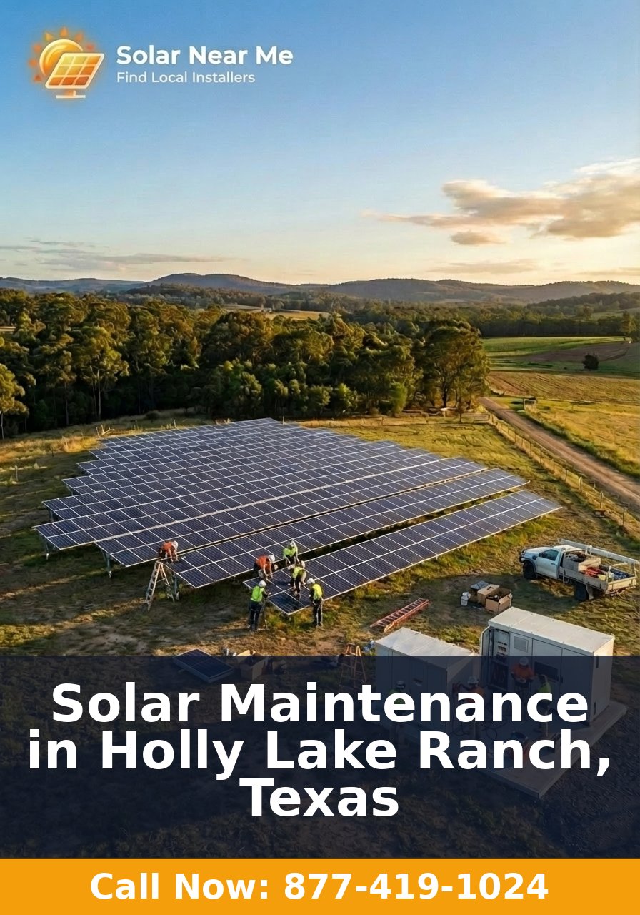 Solar Maintenance in Holly Lake Ranch, Texas