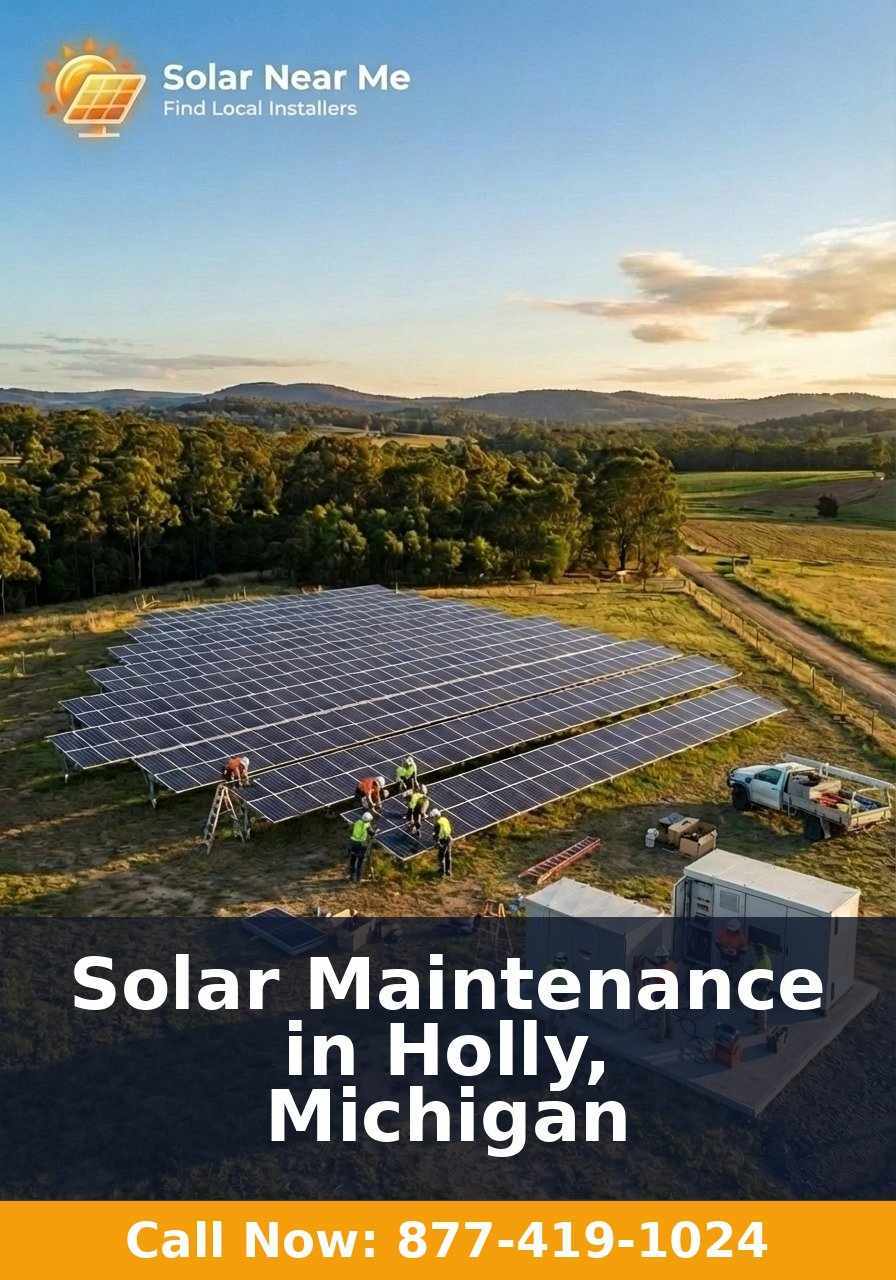 Solar Maintenance in Holly, Michigan