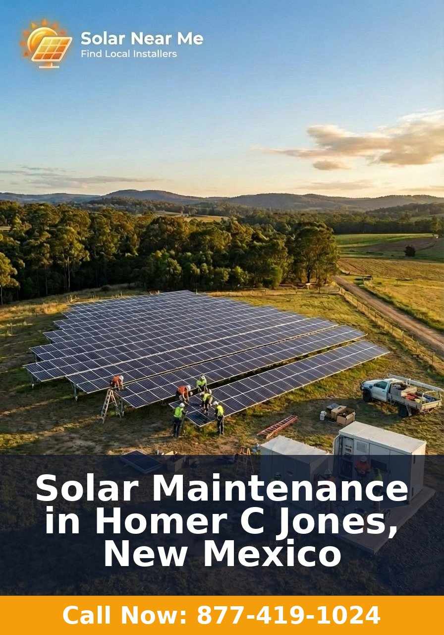 Solar Maintenance in Homer C Jones, New Mexico