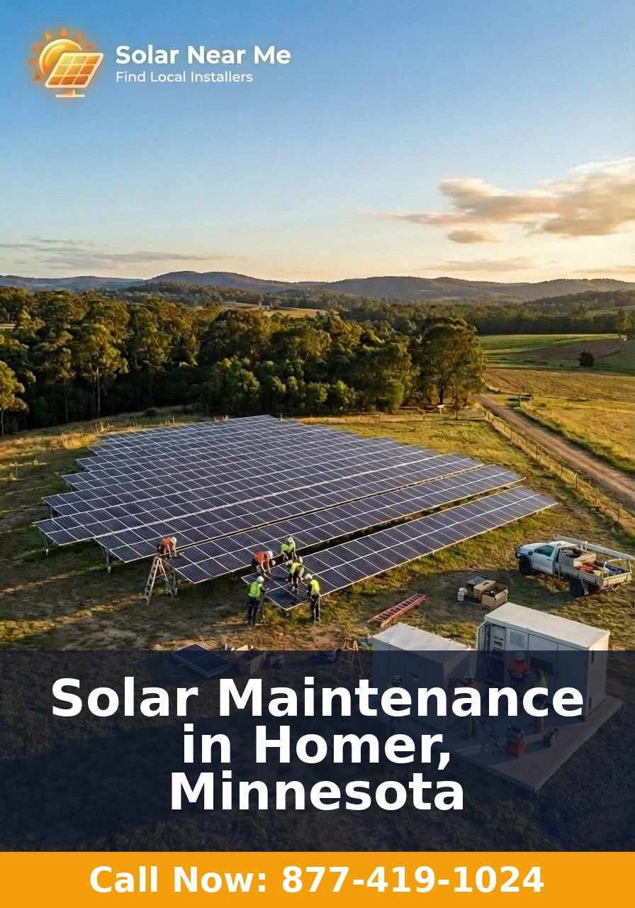 Solar Maintenance in Homer, Minnesota