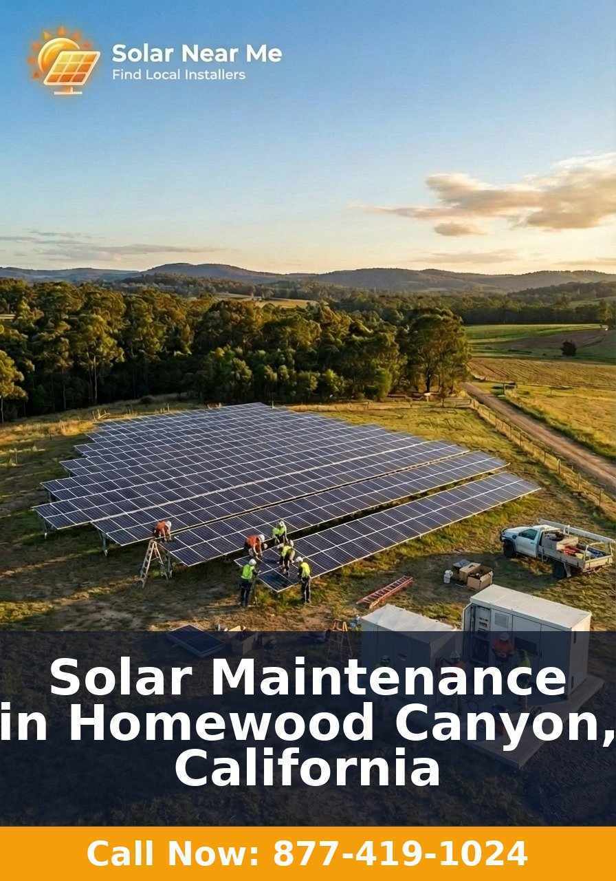 Solar Maintenance in Homewood Canyon, California
