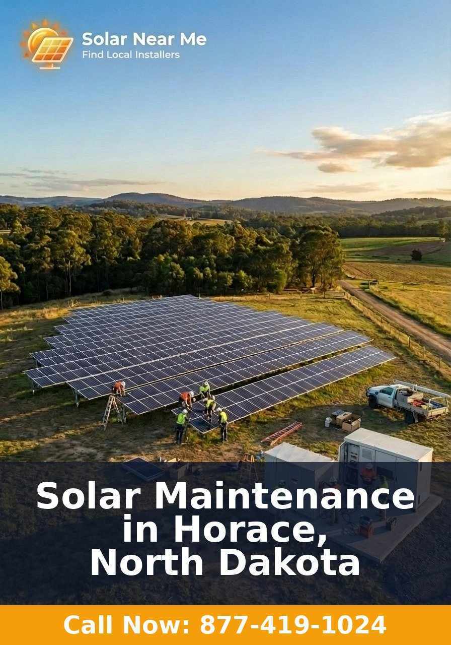 Solar Maintenance in Horace, North Dakota