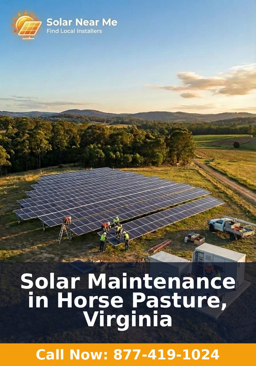 Solar Maintenance in Horse Pasture, Virginia