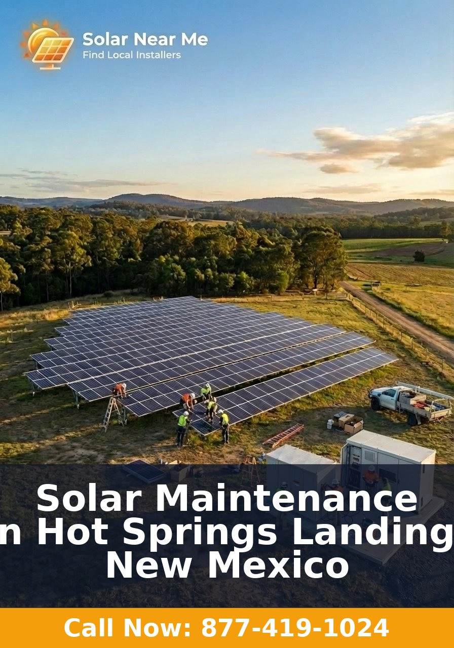 Solar Maintenance in Hot Springs Landing, New Mexico
