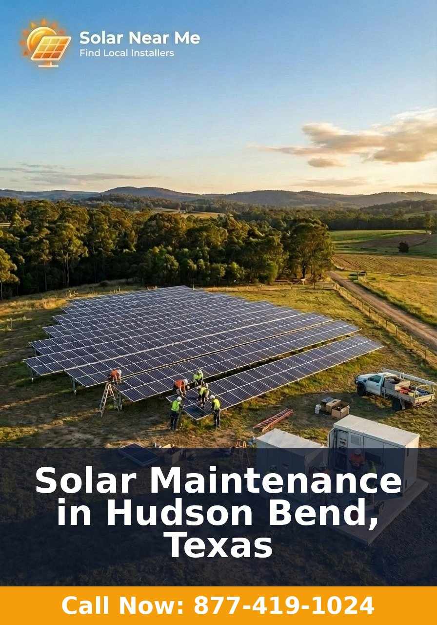 Solar Maintenance in Hudson Bend, Texas