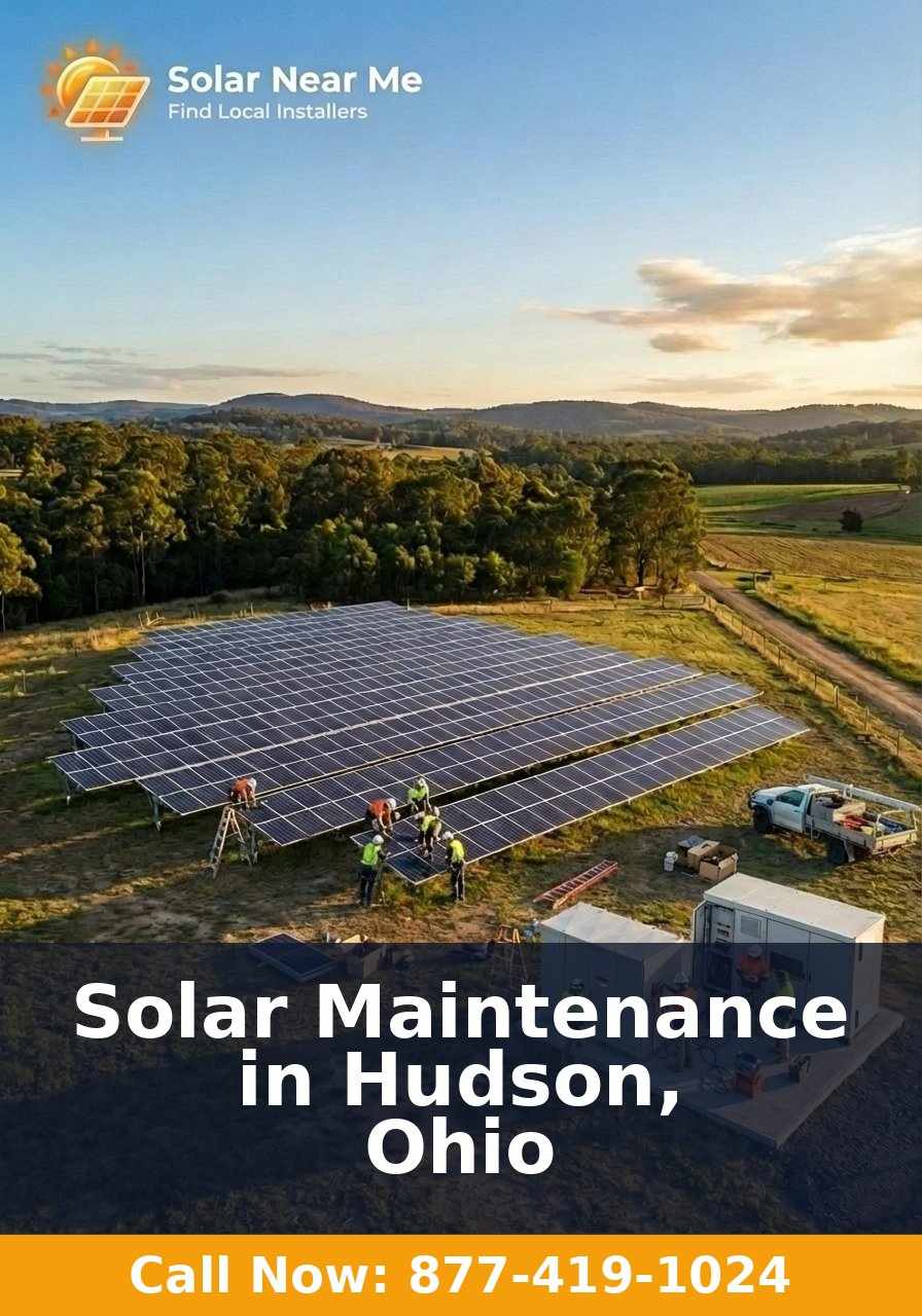 Solar Maintenance in Hudson, Ohio