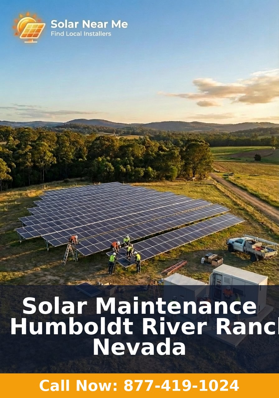 Solar Maintenance in Humboldt River Ranch, Nevada