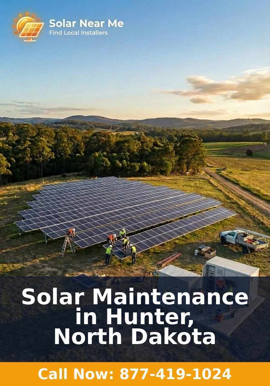 Solar Maintenance in Hunter, North Dakota