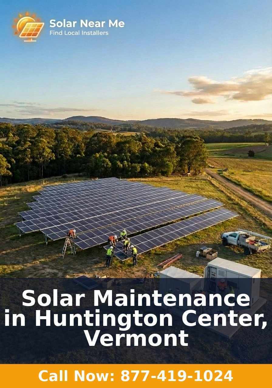 Solar Maintenance in Huntington Center, Vermont