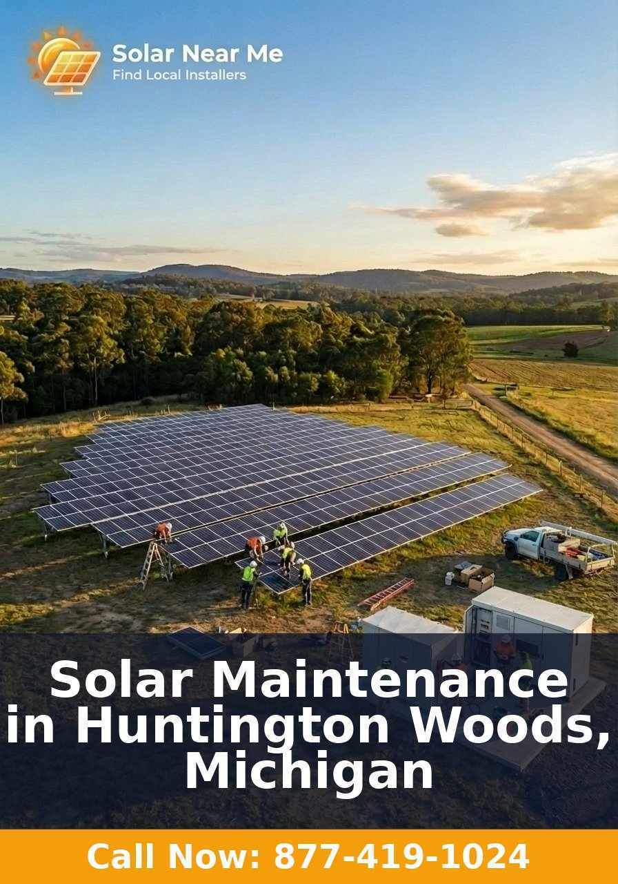 Solar Maintenance in Huntington Woods, Michigan