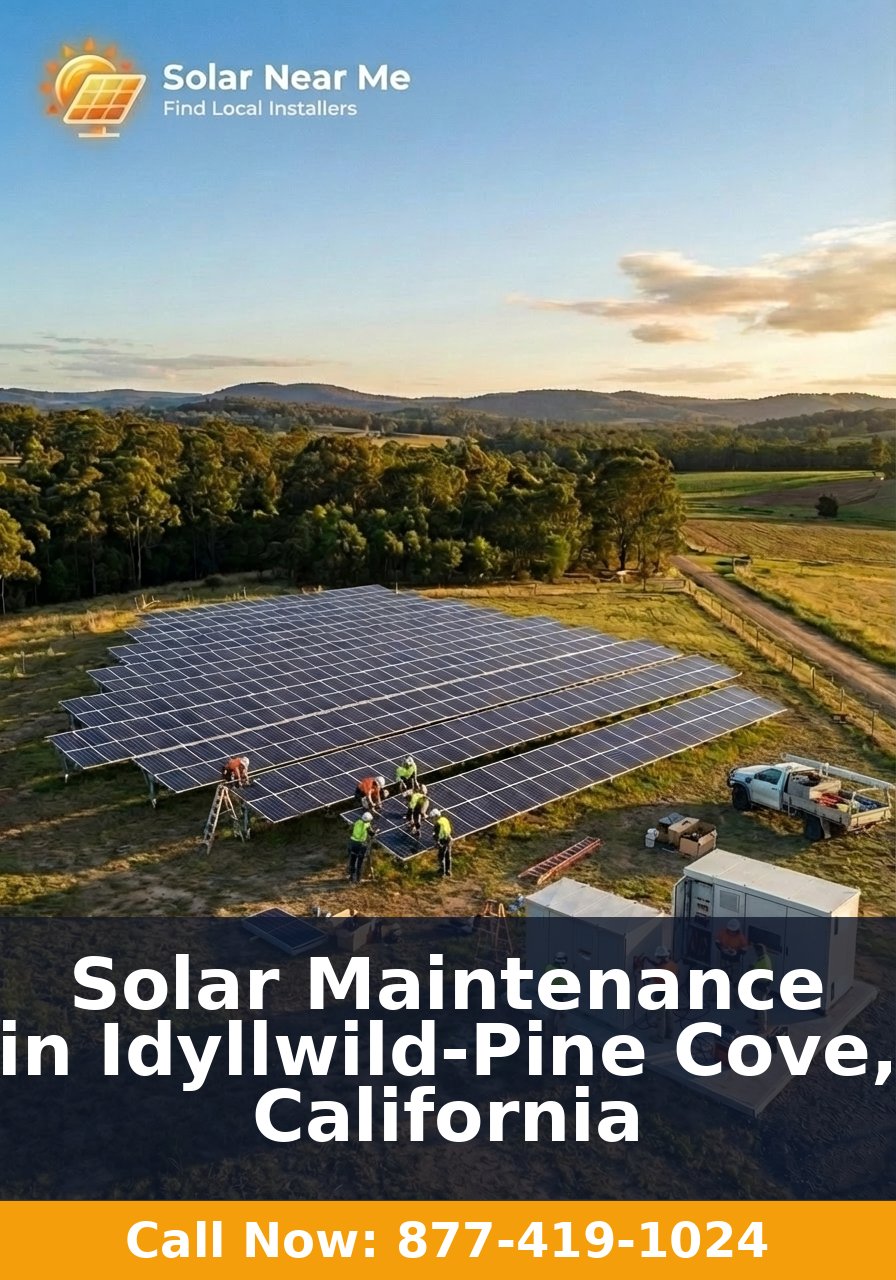 Solar Maintenance in Idyllwild-Pine Cove, California