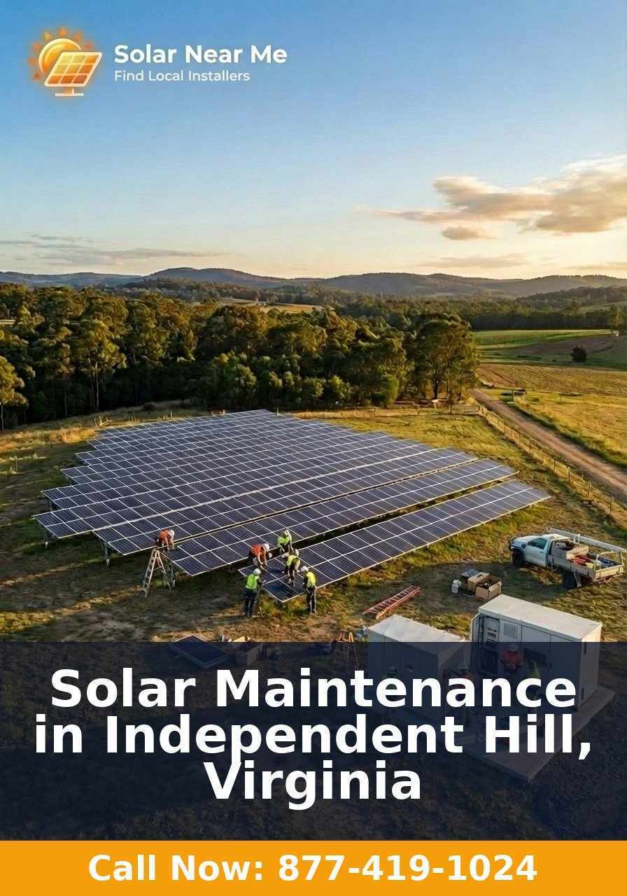 Solar Maintenance in Independent Hill, Virginia