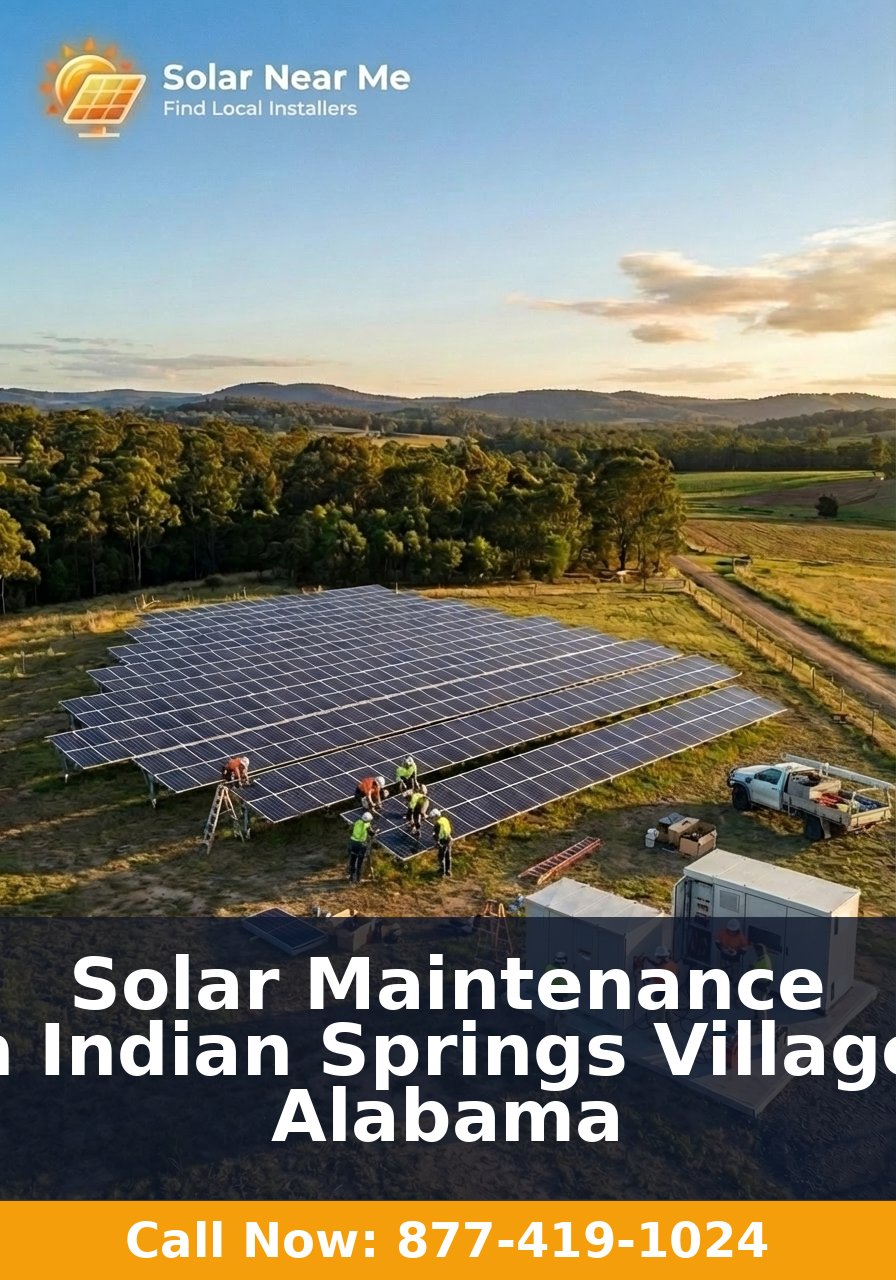 Solar Maintenance in Indian Springs Village, Alabama