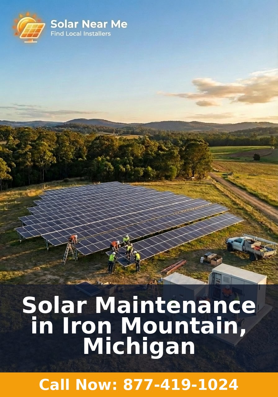 Solar Maintenance in Iron Mountain, Michigan
