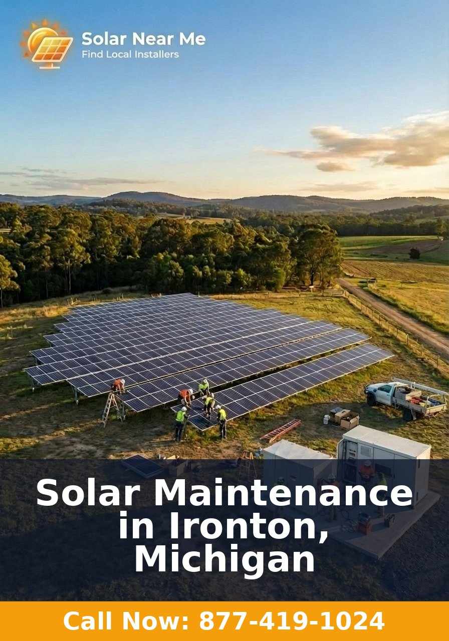 Solar Maintenance in Ironton, Michigan