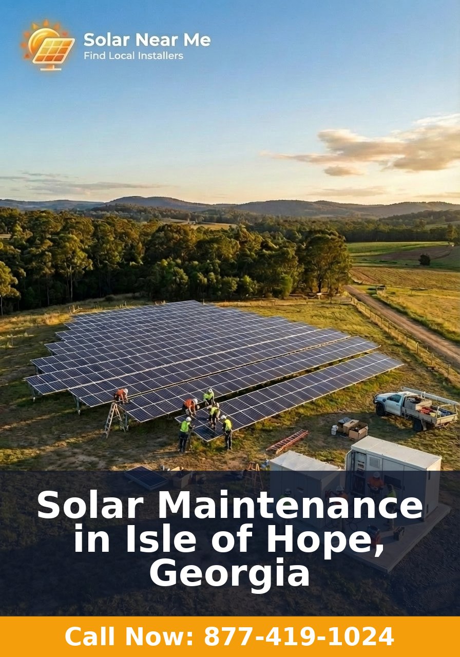 Solar Maintenance in Isle of Hope, Georgia