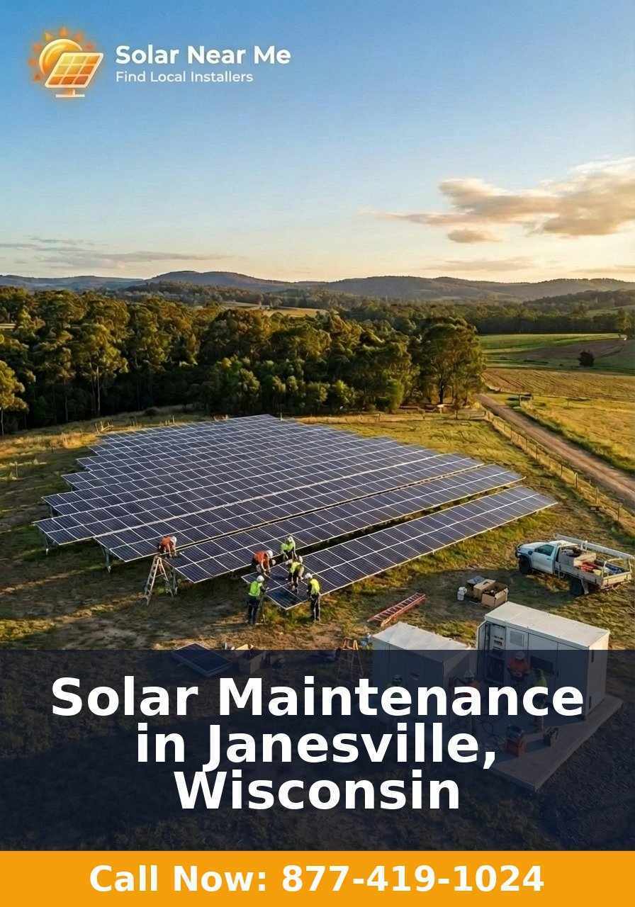 Solar Maintenance in Janesville, Wisconsin