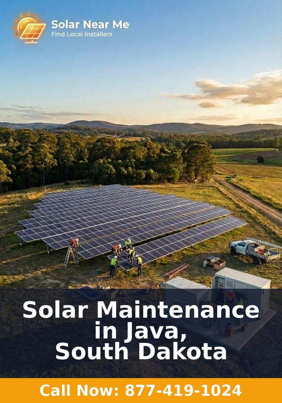 Solar Maintenance in Java, South Dakota