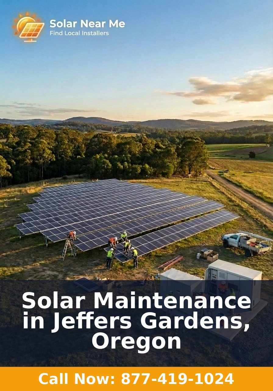 Solar Maintenance in Jeffers Gardens, Oregon