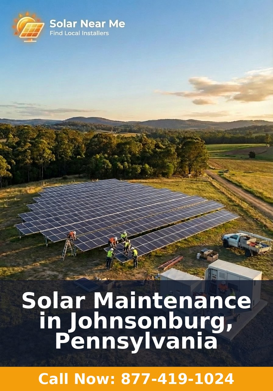 Solar Maintenance in Johnsonburg, Pennsylvania