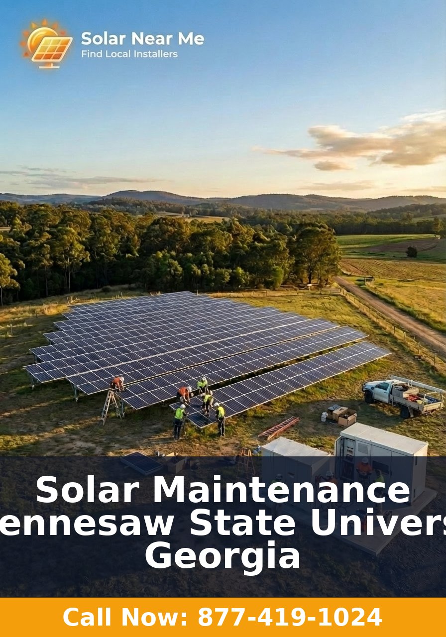 Solar Maintenance in Kennesaw State University, Georgia