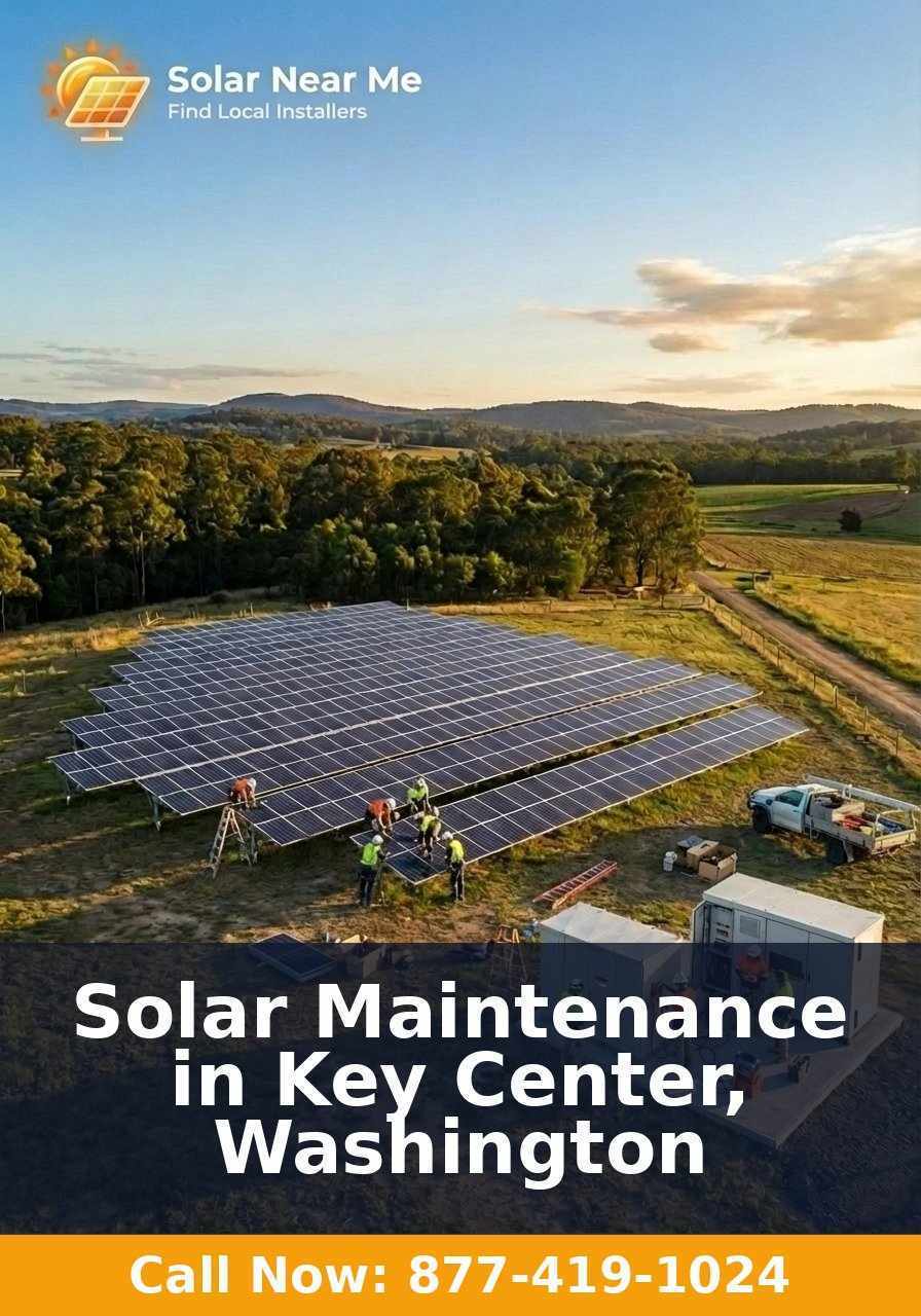 Solar Maintenance in Key Center, Washington