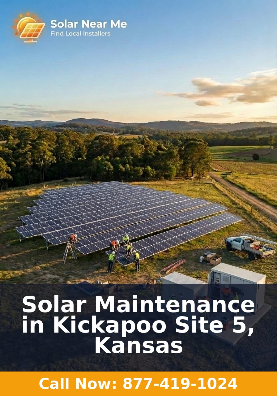 Solar Maintenance in Kickapoo Site 5, Kansas
