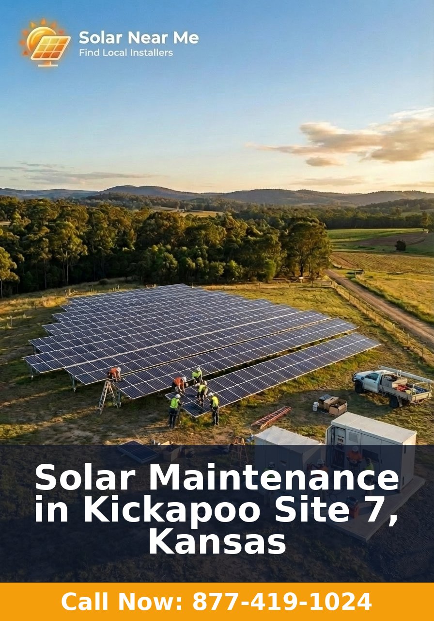 Solar Maintenance in Kickapoo Site 7, Kansas