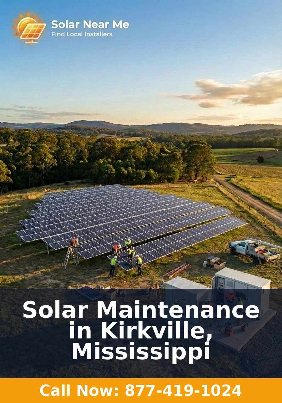 Solar Maintenance in Kirkville, Mississippi