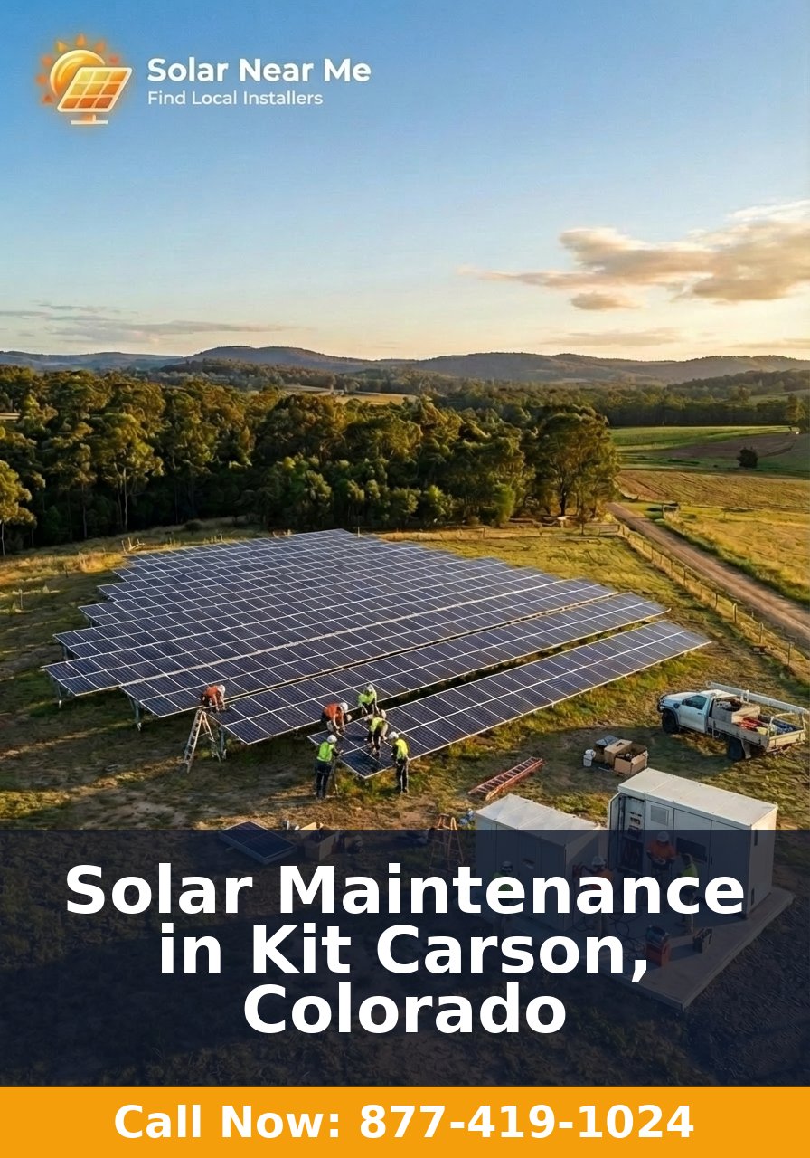 Solar Maintenance in Kit Carson, Colorado